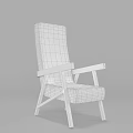 Modern Black Lounge Chair with Wooden Frame Minimalist Design for Living Room