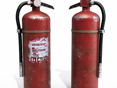 Modern fire extinguisher Old fire extinguisher model