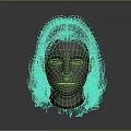Detailed 3D Head Model With Realistic Facial Organs And Natural Hair Structure