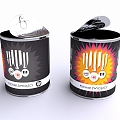 Modern canned canned food 3d model