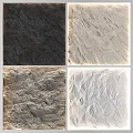 Textured Background Wall Options With Different Stone Like Color And Design Varieties 3d model