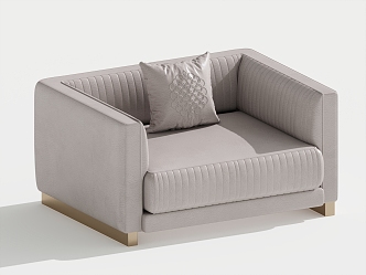 Modern Single Sofa Single Chair Leisure Chair 3d model