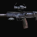 Advanced Tactical Firearms With Optical Scope And Extended Barrel Design