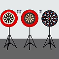 Professional Dartboards With Tripod Stands And Various Designs For Sports Equipment