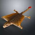 Gecko flying gecko large gecko multiple warts gecko webbed gecko webbed toed gecko reptile 3d model
