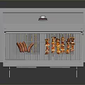 Durable Stainless Steel Outdoor Grill With Heated Grates And Storage Drawers