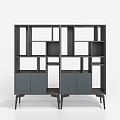 Tea Cabinet Tea Cabinet Bookcase Craft Cabinet 3d model