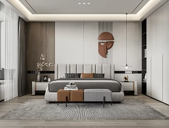 Modern Bedroom 3d model