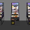 Modern Arcade Basketball Game Machines As Entertainment Appliances With Indoor Play Design