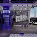 Modern Fashion Retail Store With Clothing Shoes Display Racks And Stylish Lighting