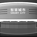 Modern Control Room Interior With Curved Console Multiple Digital Displays World Map And Circular Lighting