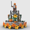 LEGO Toy Blocks Hero Altar 3d model