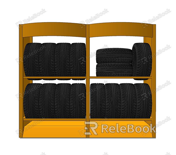 Car tire tire rack model