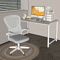 Modern Children's Desk Chair 3d model