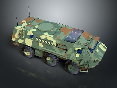 Military Truck Military Transporter Military Transporter Armed Transporter Armored Transporter 3d model