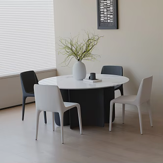 Modern table combination 3d model