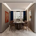 Stylish Modern Living and Dining Room Interior With Sofa TV Bookshelf Window And Plants