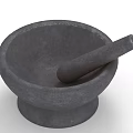 Natural Herb Grinding Stone Mortar And Pestle For Kitchen Preparation