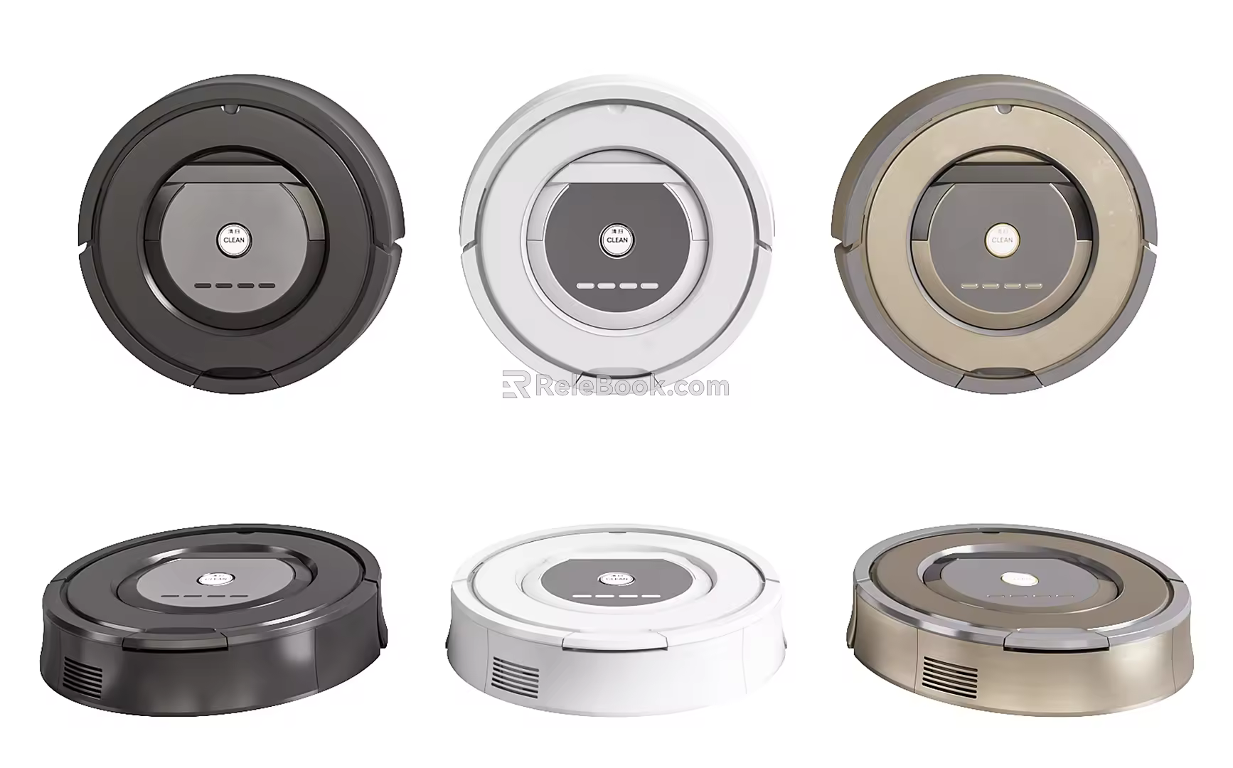 Modern sweeping robot intelligent sweeping machine combination 3d model