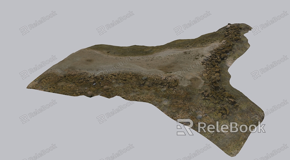 Modern Ground Landscape Sand Stone Ground Sand Stone Landscape model