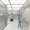 Modern Clothing Store Interior With Display Racks Never Dream Alone Wall Art And Cozy Seating