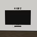 85 Inch Wall Mounted TV Setup In Modern Home Living Room