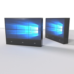 Display Screen Display Cabinet Display Split Screen Display 3d model