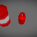 Red Barrel Red Gas Cylinder And Green Jerry Can Storage Containers