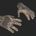 Durable Camouflage Outdoor Gloves With Non Slip Palm And Protective Design