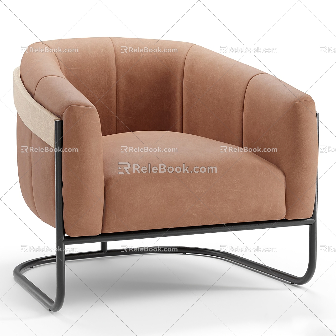 Modern single sofa 3d model