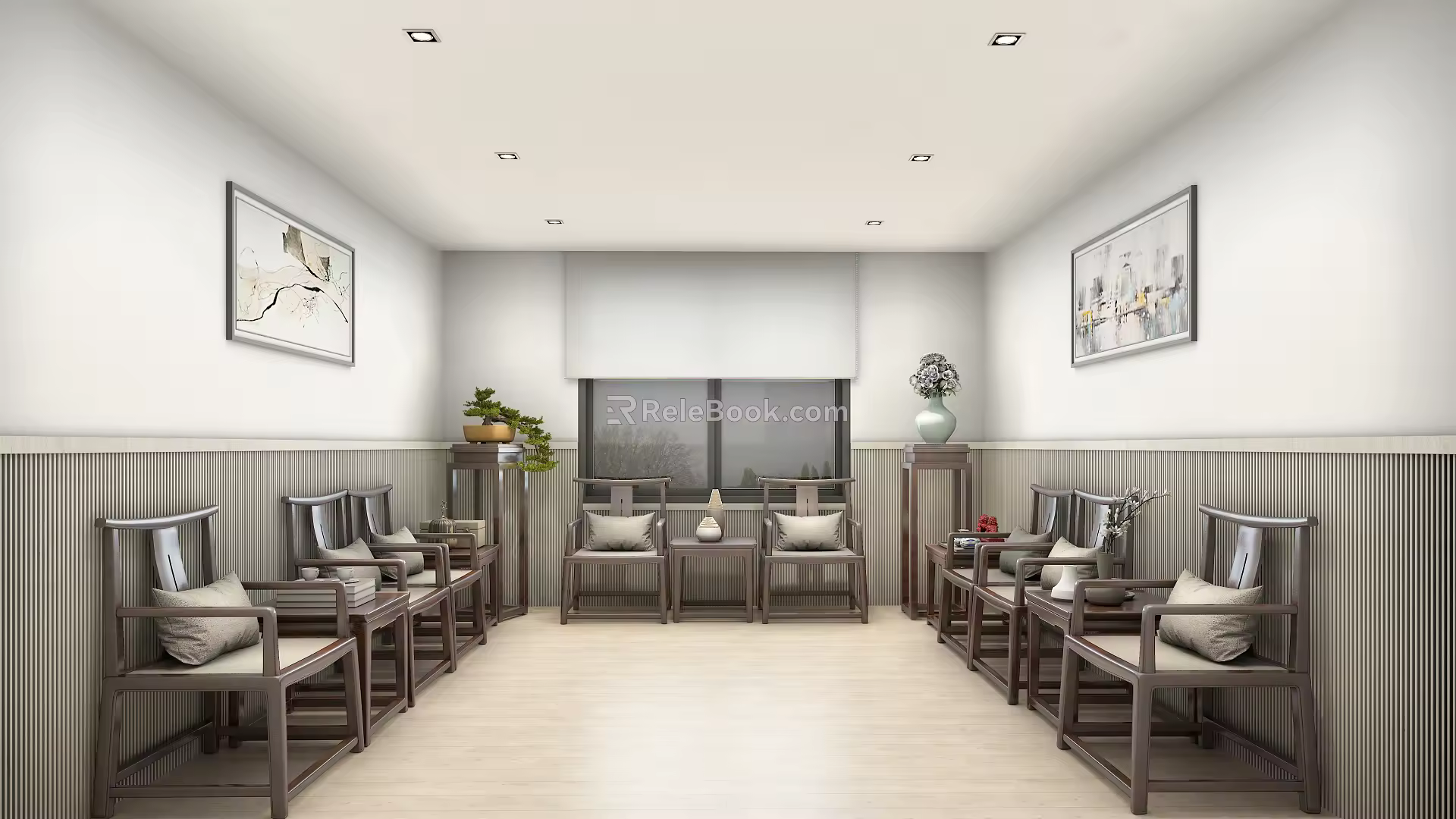 New Chinese Reception Room 3d model