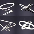 Modern Geometric Pendant Lights with Circular Spiral Designs and LED Lighting for Contemporary Home Decor