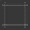 Natural Wood Color Wooden Components With Stacked Logs And Square Frame Structure