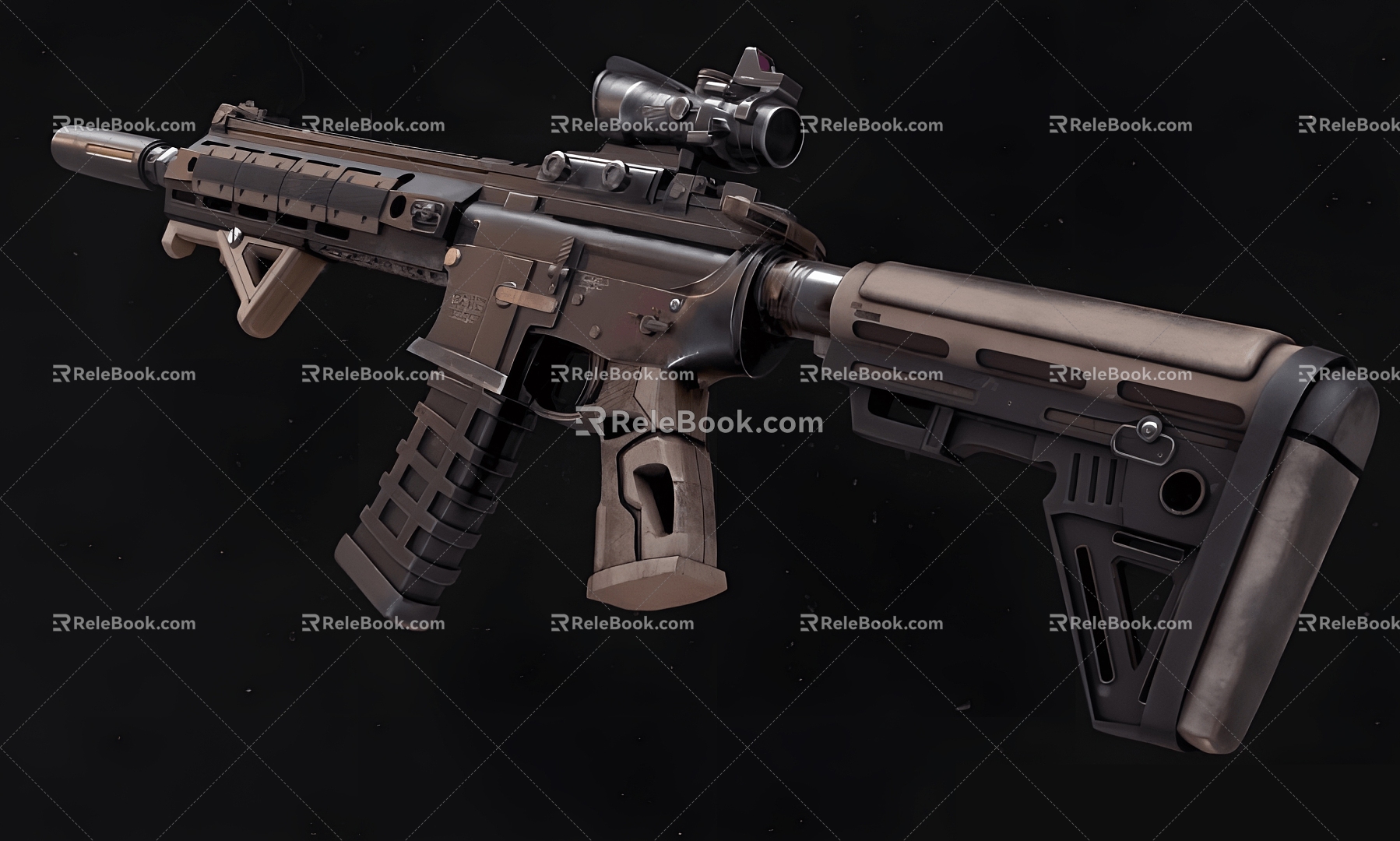 Modern Sniper Rifle 3d model