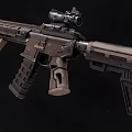 Modern Tactical Rifle With Detachable Scope Modular Design And Ergonomic Grip For Military Operations