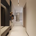 Modern Living Dining Room Interior Design With White Sofa Coffee Table And TV Cabinet