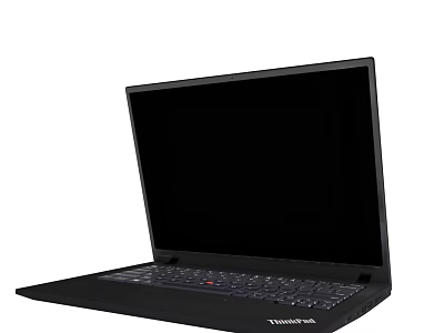 Lenovo ThinkPad Black Laptop For Business Office Use With Sleek Design And Keyboard 3d model