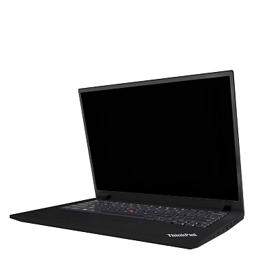 Lenovo ThinkPad Black Laptop For Business Office Use With Sleek Design And Keyboard 3d model