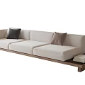 Middle-style multiplayer sofa 3d model