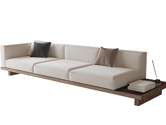 Middle-style multiplayer sofa 3d model