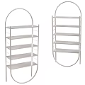 Metal Storage Shelving Unit With Multiple Open Shelves For Home Organization Solution 3d model