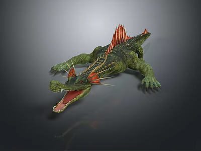 Crocodile Alligator Nile Crocodile carnivore reptile cold-blooded animal reptile 3d model