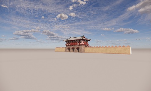 Zuo Yintai Gate Daming Palace Tang 3d model