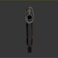 Vintage Assault Rifle With Wooden Stock Red Wrapped Grip And Metal Muzzle Design