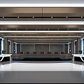 Spacious Monitoring Control Room With Large Display Screens And Rows Of Seats