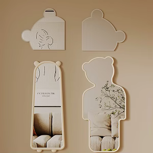Modern Mirror Full-body Mirror Internet-red Mirror 3d model