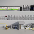 Modern Public Facilities With Bulletin Boards Security Gates Fences Barrier Systems And Booths