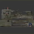 Industrial Metalworking Lathe Machine With Control Panel Chuck And Tool Rest