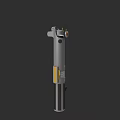 Gray Yellow Accent Electric Angle Grinder Portable Handheld Power Tool Design