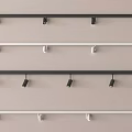 Modern Downlights and Spotlights with Black White Ceiling Mounted Multiple Rows Design Fixtures